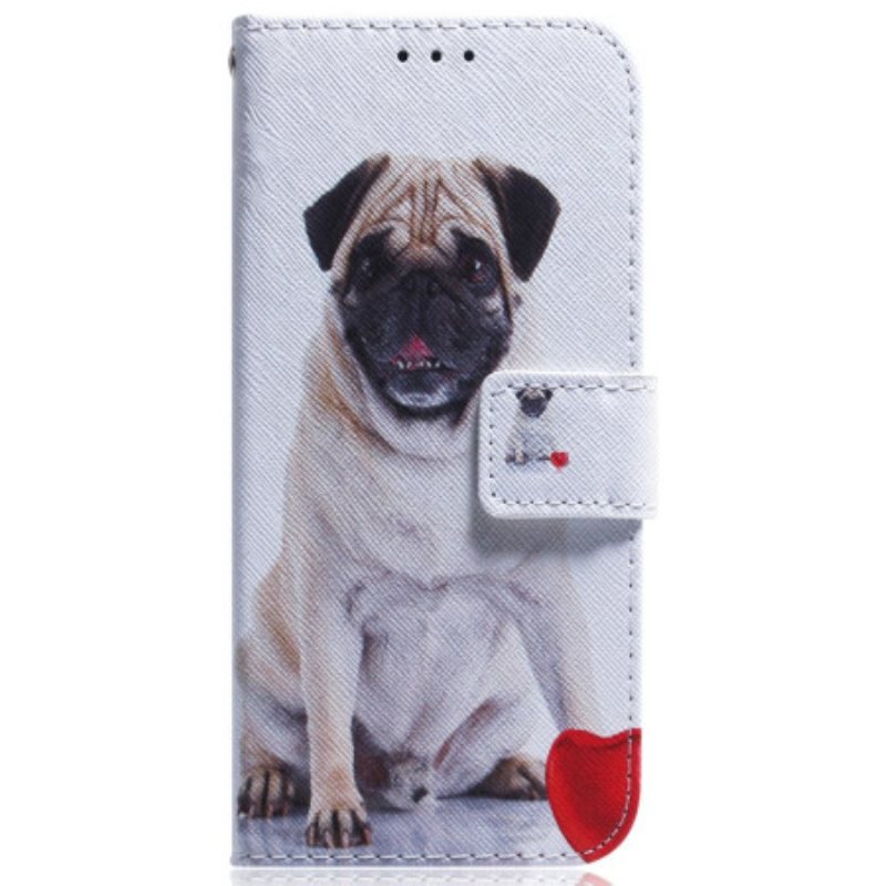 Folio Deksel Motorola Edge 50 Fusion Mops Hund