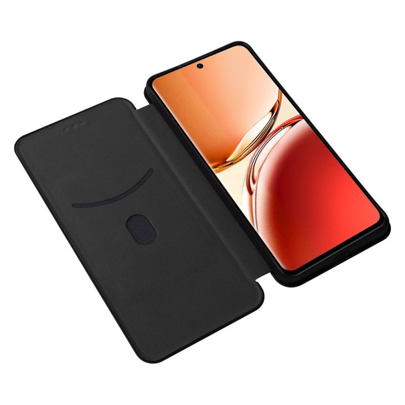 Folio Deksel Oppo Reno 12f 5g Karbonfiber Beskyttelse Deksel