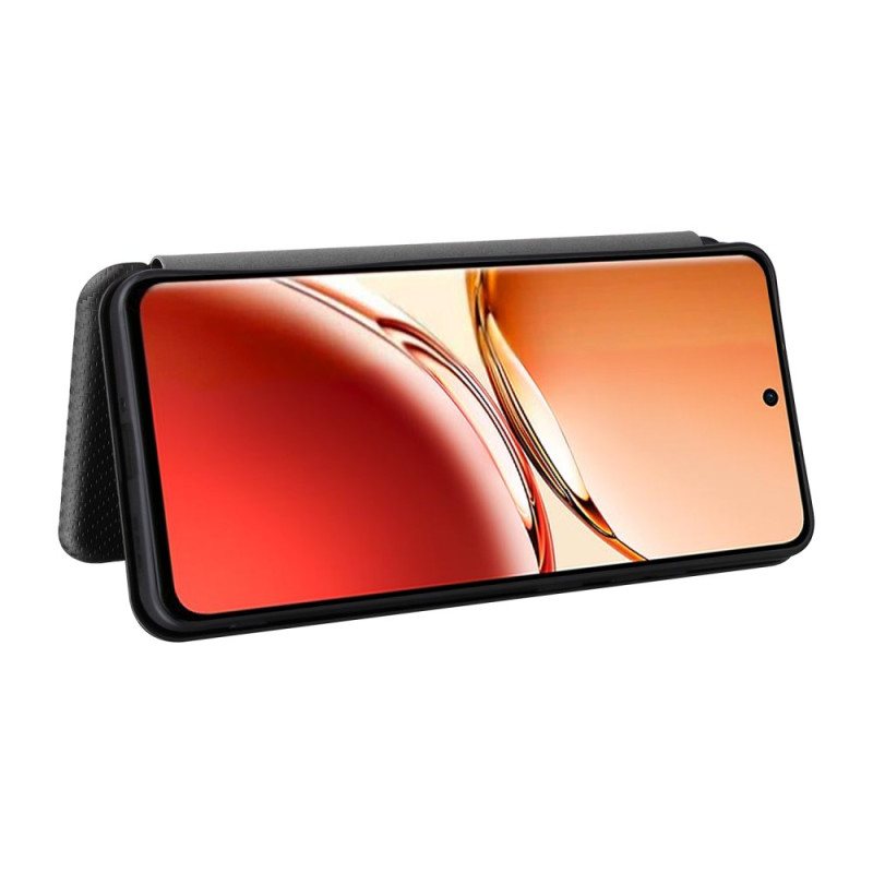 Folio Deksel Oppo Reno 12f 5g Karbonfiber Beskyttelse Deksel