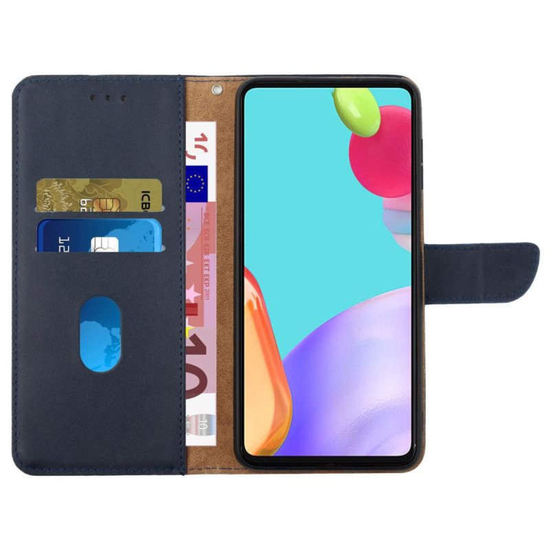 Folio Deksel Oppo Reno 12f 5g Klassisk Nappaskinn