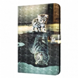 Folio Deksel Til Samsung Galaxy Tab A8 (2021) Light Spot Cat's Dream