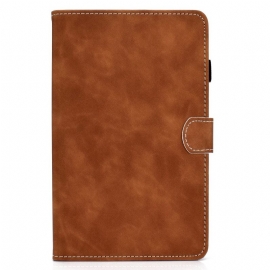 Folio Deksel Til Samsung Galaxy Tab A8 (2021) Vintage Design Skinneffekt