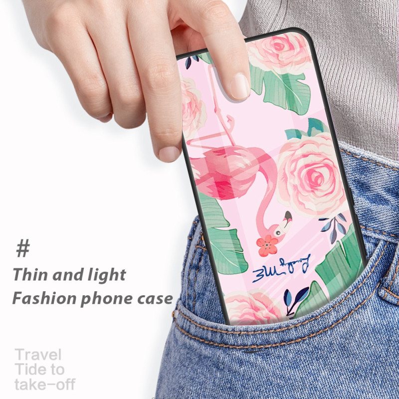 Deksel Til iPhone 15 Plus Flamingo Herdet Glass