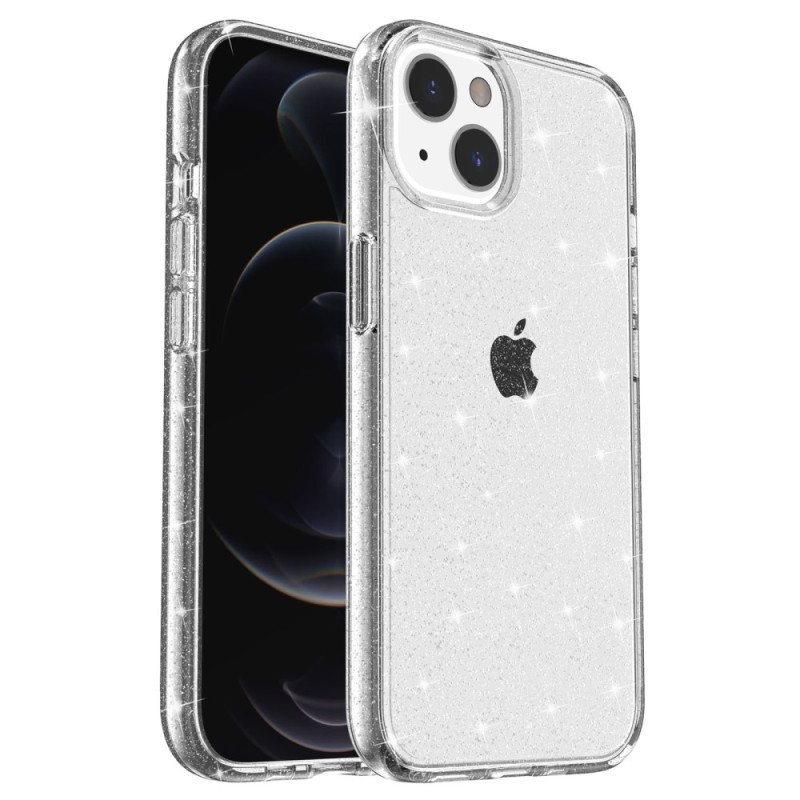 Deksel Til iPhone 15 Plus Gjennomsiktig Glitter