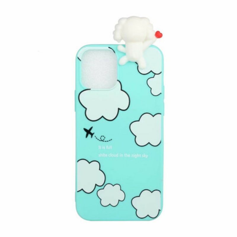 Deksel Til iPhone 13 Pro Max Dog In The Clouds 3d