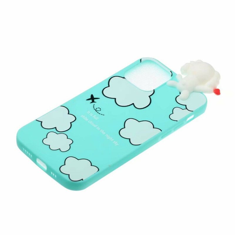 Deksel Til iPhone 13 Pro Max Dog In The Clouds 3d