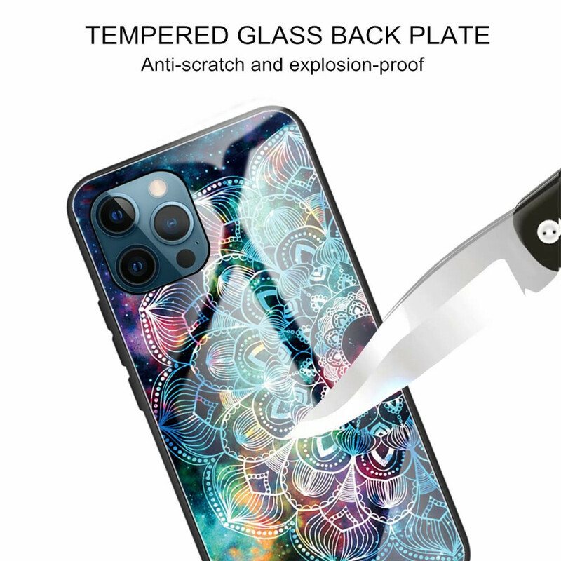 Deksel Til iPhone 13 Pro Max Mandala Herdet Glass