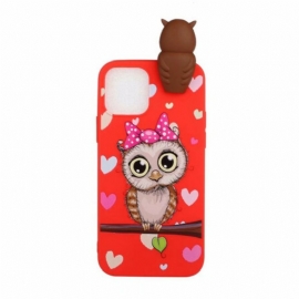 Deksel Til iPhone 13 Pro Max Miss Owl 3d