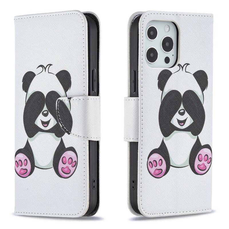 Folio Deksel Til iPhone 13 Pro Max Panda Moro