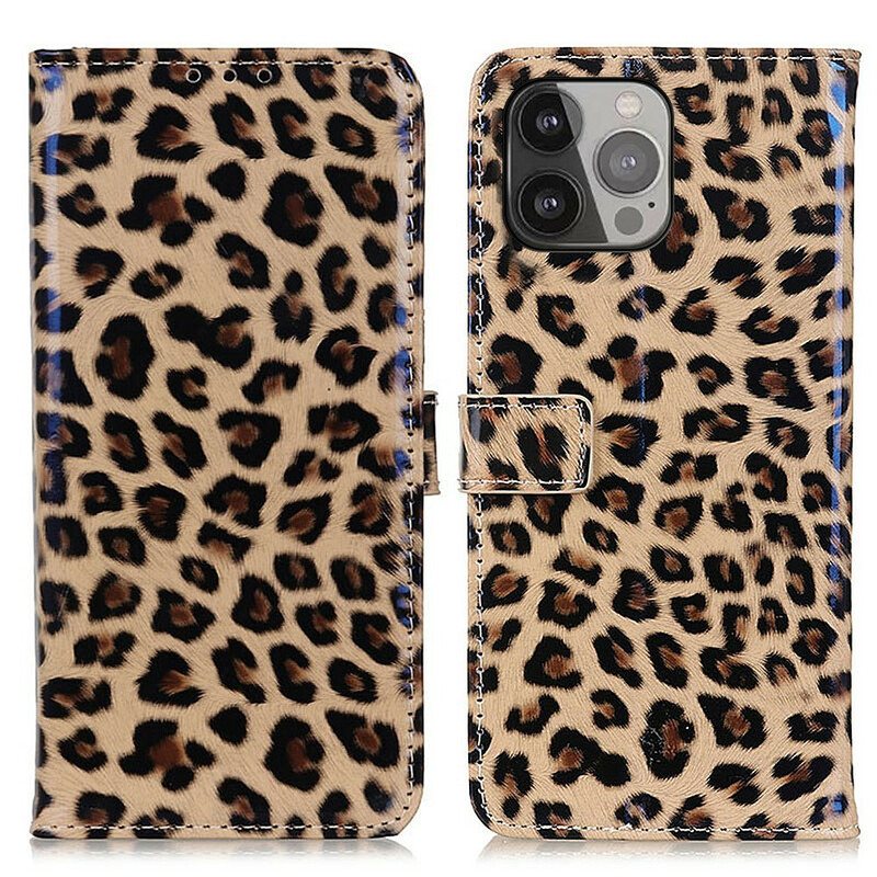 Lærdeksel Til iPhone 13 Pro Max Vanlig Leopard