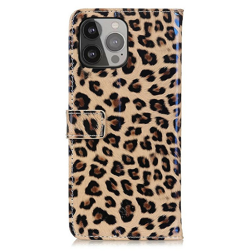 Lærdeksel Til iPhone 13 Pro Max Vanlig Leopard