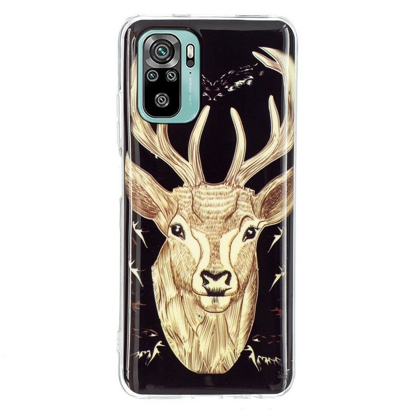 Deksel Til Xiaomi Redmi Note 10 / 10S Fluorescerende Majestic Deer