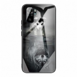 Deksel Til Xiaomi Redmi Note 10 / 10S Puppy Dream Herdet Glass