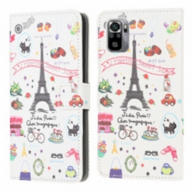 Folio Deksel Til Xiaomi Redmi Note 10 / 10S Jeg Elsker Paris