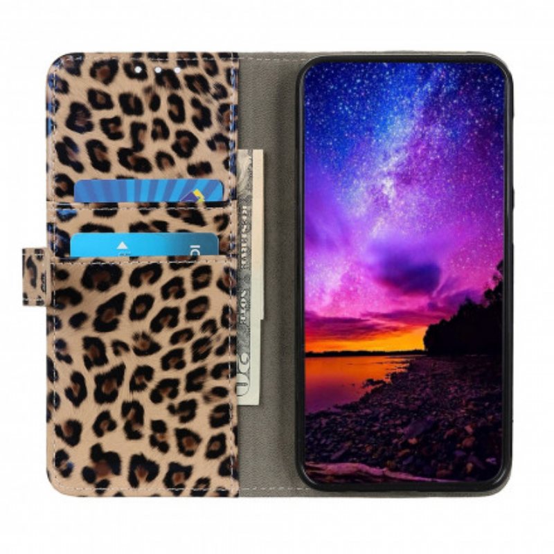 Folio Deksel Til Xiaomi Redmi Note 10 / 10S Leopard