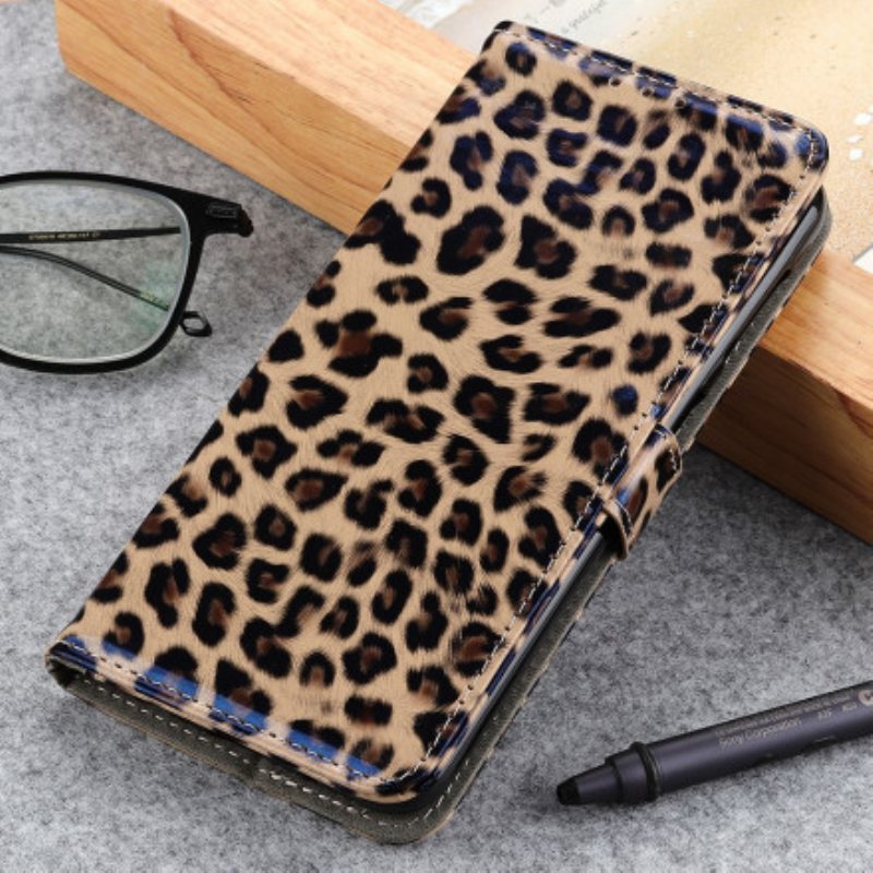 Folio Deksel Til Xiaomi Redmi Note 10 / 10S Leopard