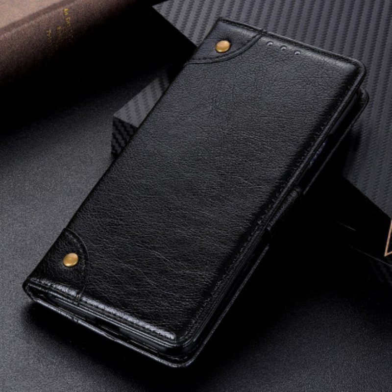 Folio Deksel Til Xiaomi Redmi Note 10 / 10S Stil Nappa Leather Vintage Nagler