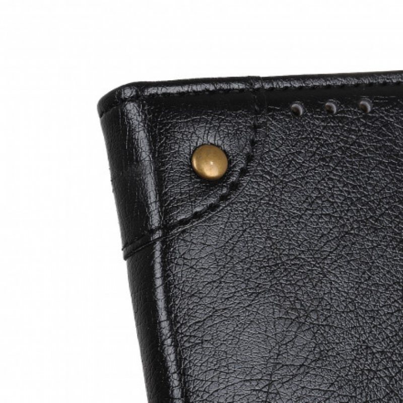 Folio Deksel Til Xiaomi Redmi Note 10 / 10S Stil Nappa Leather Vintage Nagler