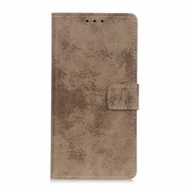 Folio Deksel Til Xiaomi Redmi Note 10 / 10S Vintage Skinneffekt