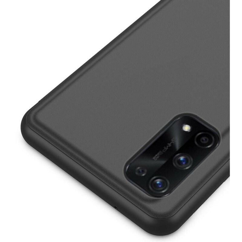 Beskyttelse Deksel Til Realme 7 Pro Speil Og Kunstskinn