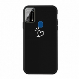 Deksel Til Samsung Galaxy M31 Silikon Bankende Hjerte