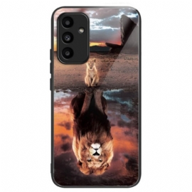 Deksel Samsung Galaxy A15 5g Lionceau Dream Herdet Glass