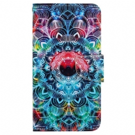 Folio Deksel Samsung Galaxy A15 5g Suveren Mandala Med Stropp