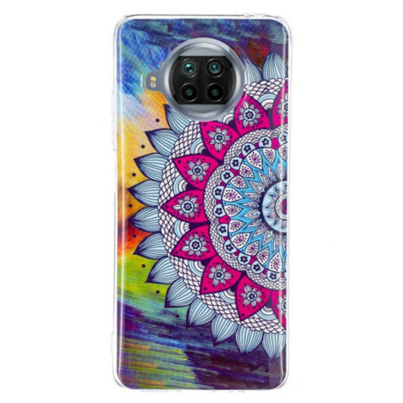 Deksel Til Xiaomi Redmi Note 9 Pro 5G Fluorescerende Fargerik Mandala