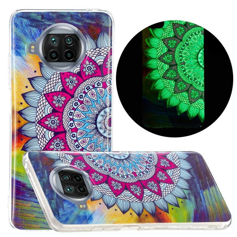 Deksel Til Xiaomi Redmi Note 9 Pro 5G Fluorescerende Fargerik Mandala