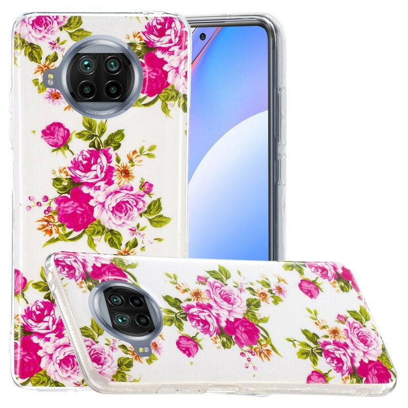 Deksel Til Xiaomi Redmi Note 9 Pro 5G Neon Liberty-blomster