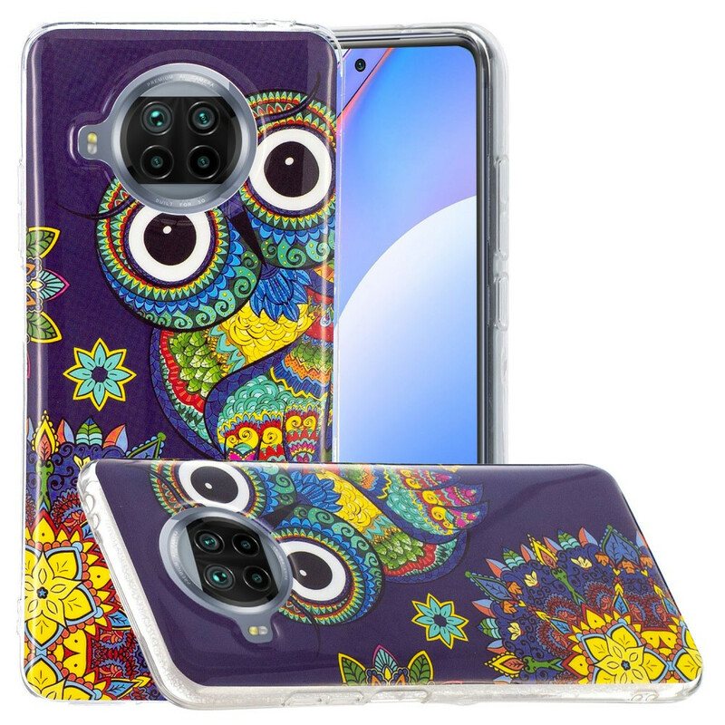 Deksel Til Xiaomi Redmi Note 9 Pro 5G Neon Mandala Ugle