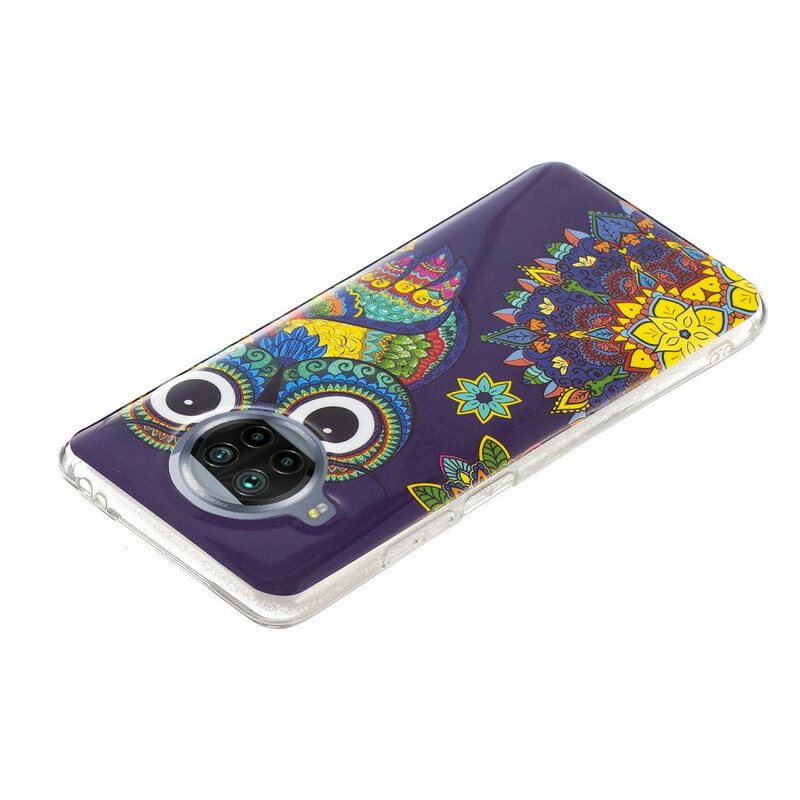 Deksel Til Xiaomi Redmi Note 9 Pro 5G Neon Mandala Ugle