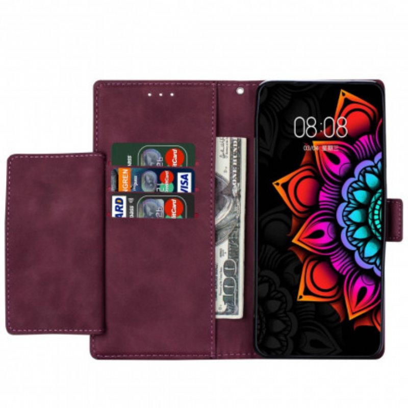 Folio Deksel Til Xiaomi Redmi Note 9 Pro 5G Med Kjede Strappy Mandala