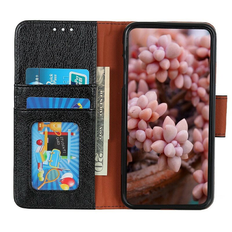 Folio Deksel Til Xiaomi Redmi Note 9 Pro 5G Nappa Split Leather