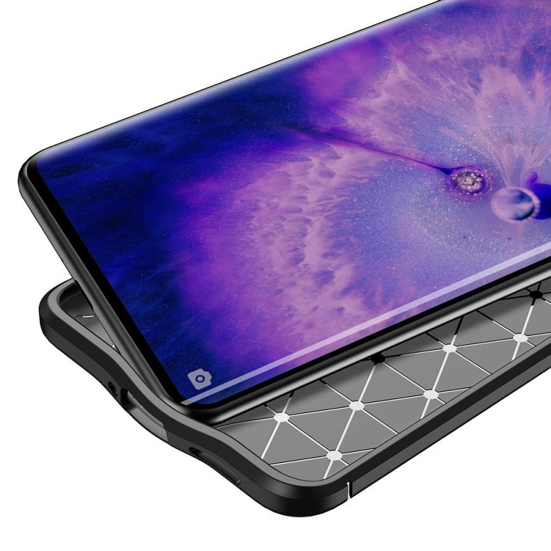 Deksel Til Oppo Find X5 Skinneffekt Litchi Dobbel Linje