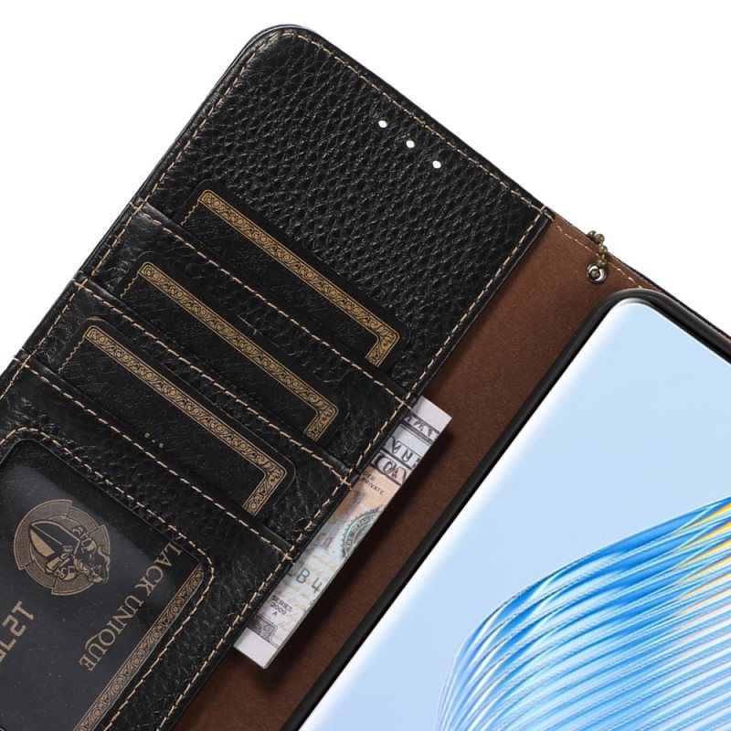 Folio Deksel Honor X9b / Magic 6 Lite Leather Elegance Rfid Beskyttelse Deksel