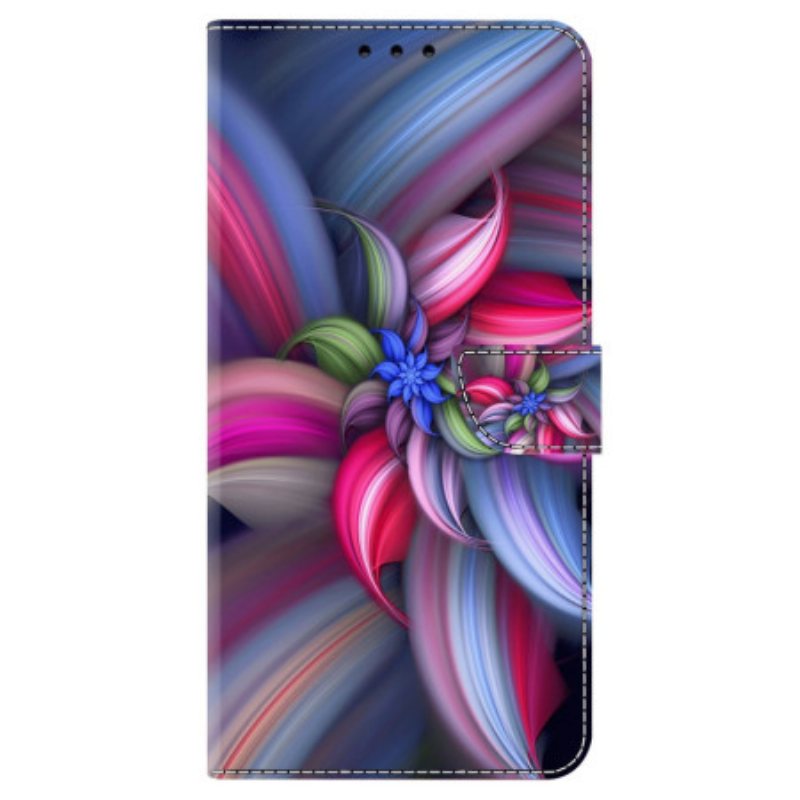 Lærdeksel Folio Deksel Honor X9b / Magic 6 Lite Fargerike Blomster