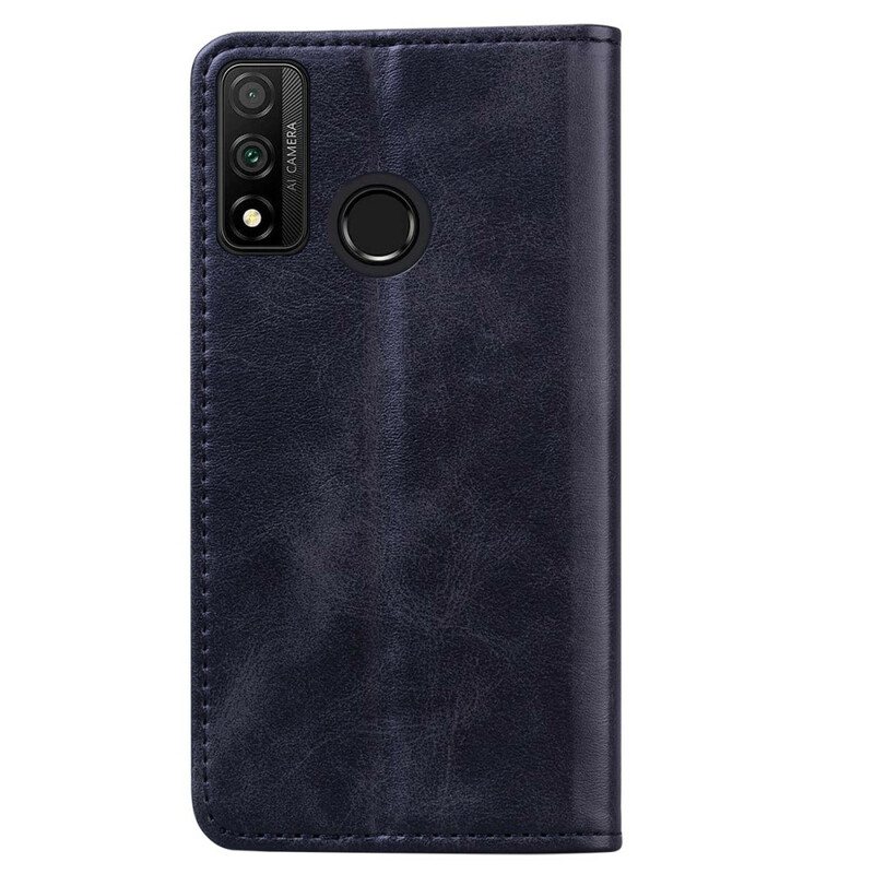 Beskyttelse Deksel Til Huawei P Smart 2020 Folio Deksel Tofarget Business Leather Effect