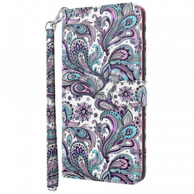 Folio Deksel Til Moto E40 / E30 / E20 Paisley