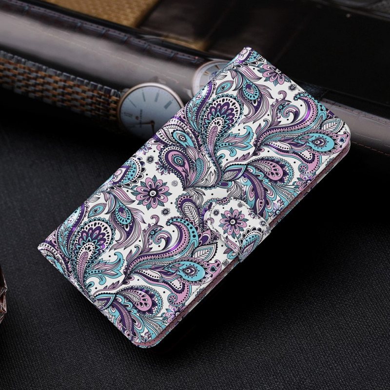 Folio Deksel Til Moto E40 / E30 / E20 Paisley