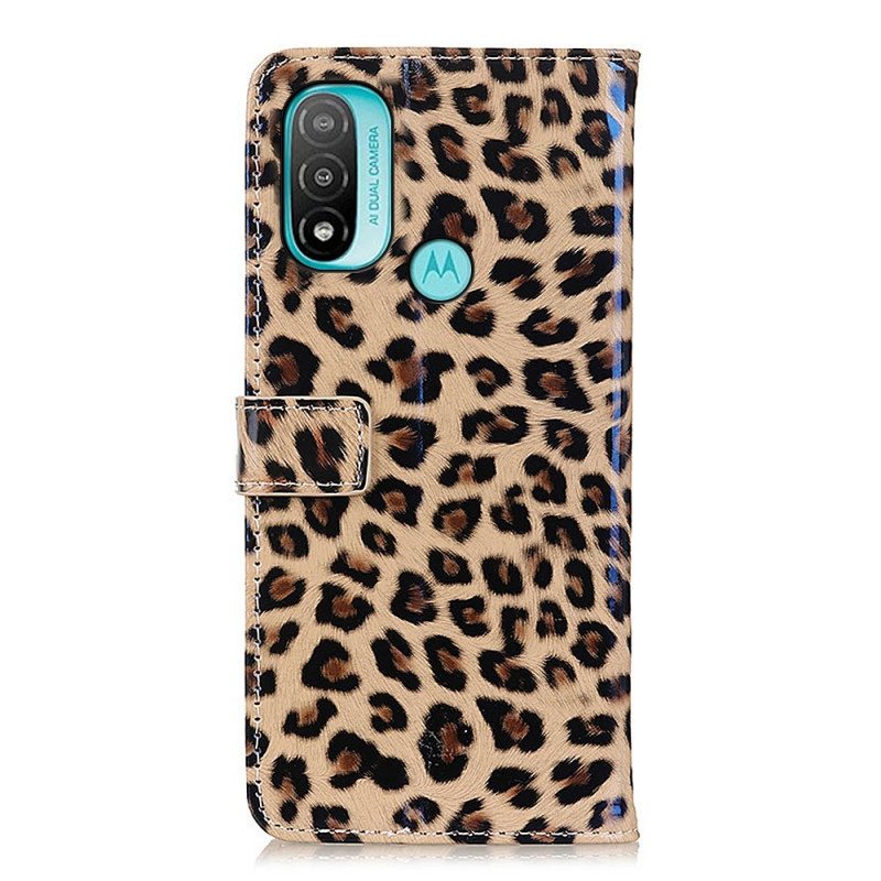 Lærdeksel Til Moto E40 / E30 / E20 Vanlig Leopard