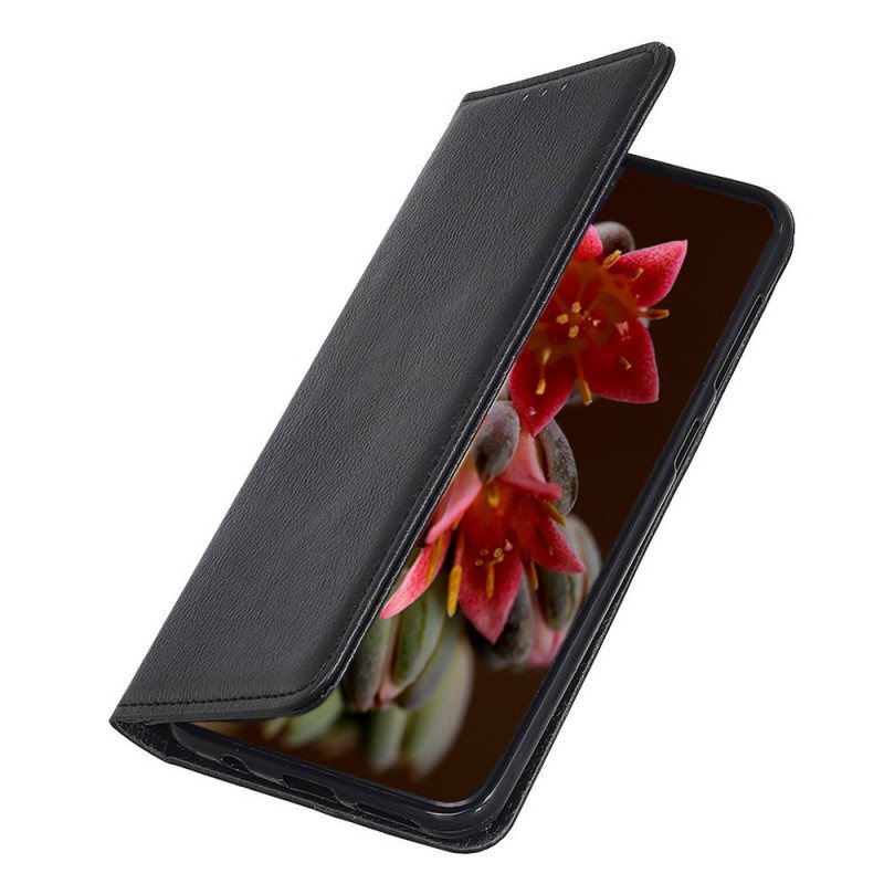 Beskyttelse Deksel Til Xiaomi Redmi 10A Folio Deksel Lychee Split Leather Texture