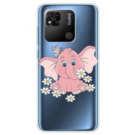 Deksel Til Xiaomi Redmi 10A Sømløs Rosa Elefant