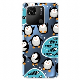 Deksel Til Xiaomi Redmi 10A Sømløse Pingviner