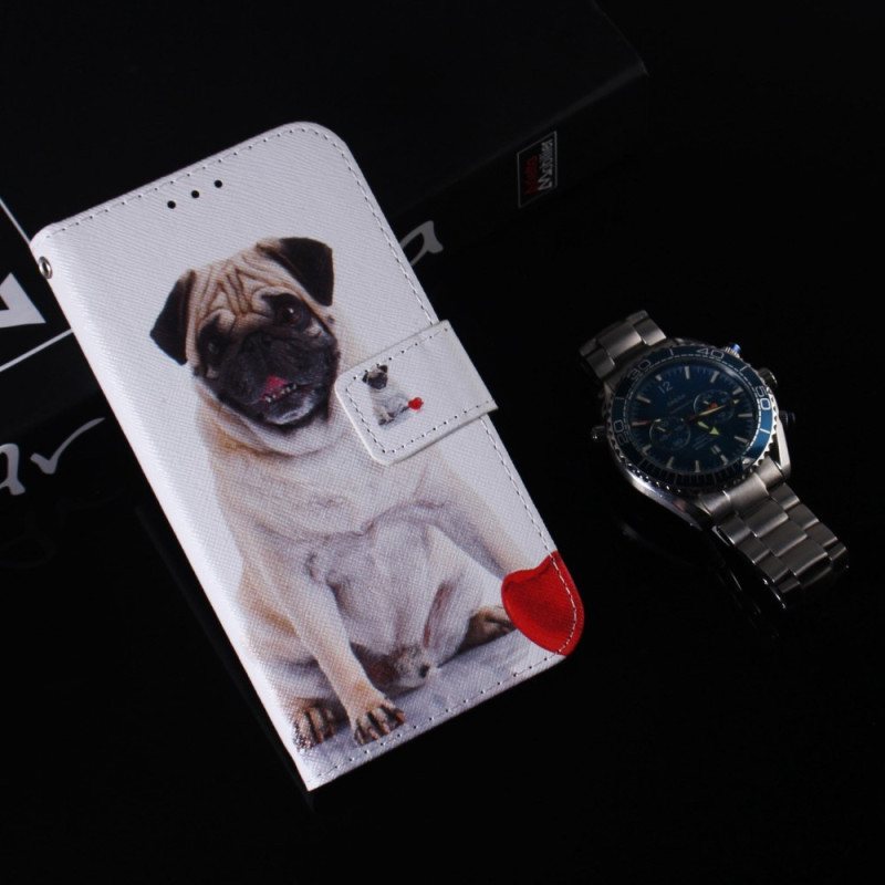 Folio Deksel Til Xiaomi Redmi 10A Mops Hund