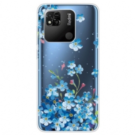 Mobildeksel Til Xiaomi Redmi 10A Sømløse Blå Blomster