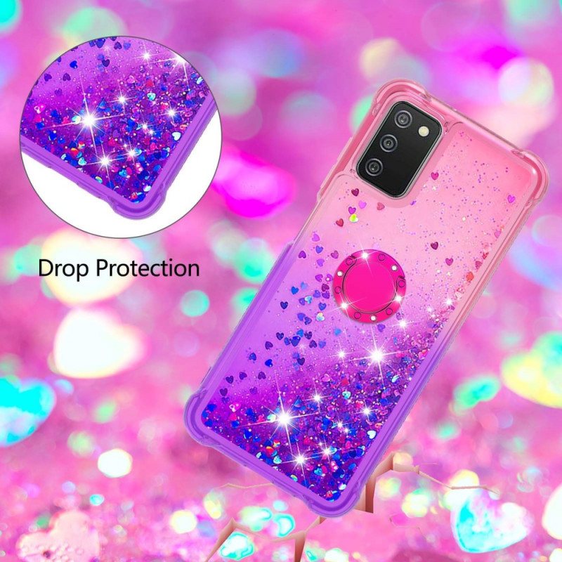 Deksel Til Samsung Galaxy A03s Glitter Ring-bracket