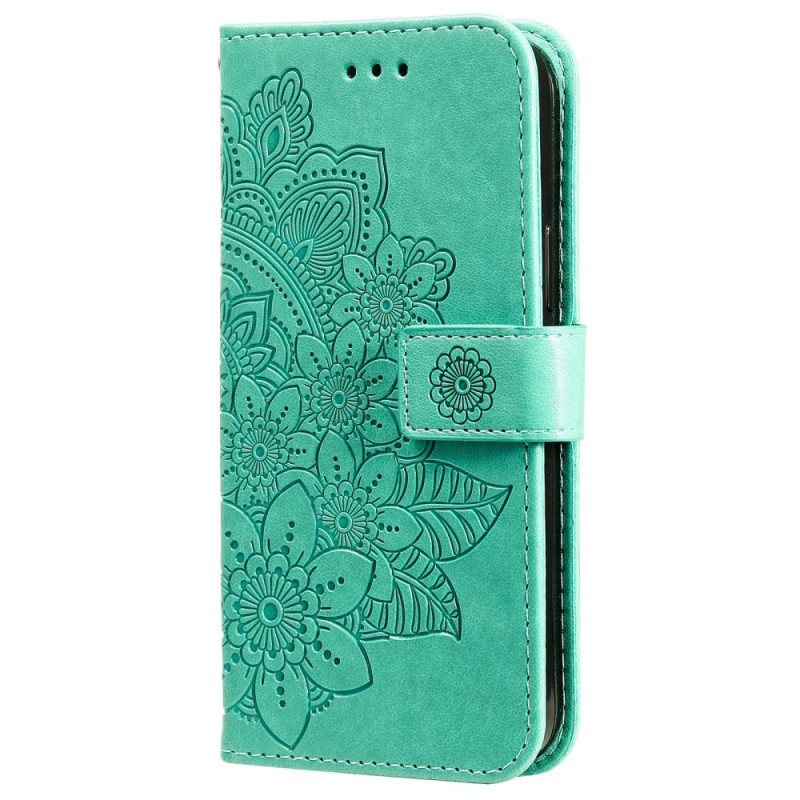 Folio Deksel Til Samsung Galaxy A03s Blomstermandala