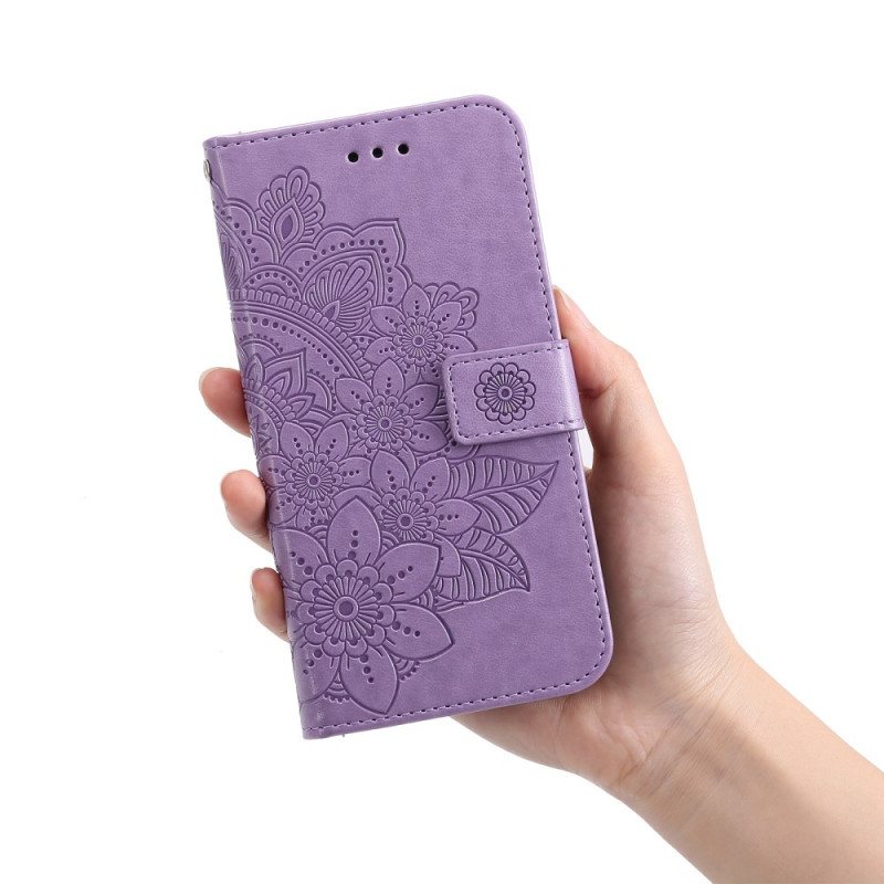 Folio Deksel Til Samsung Galaxy A03s Blomstermandala