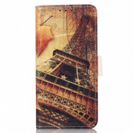Folio Deksel Til Samsung Galaxy A03s Eiffeltårnet Om Høsten